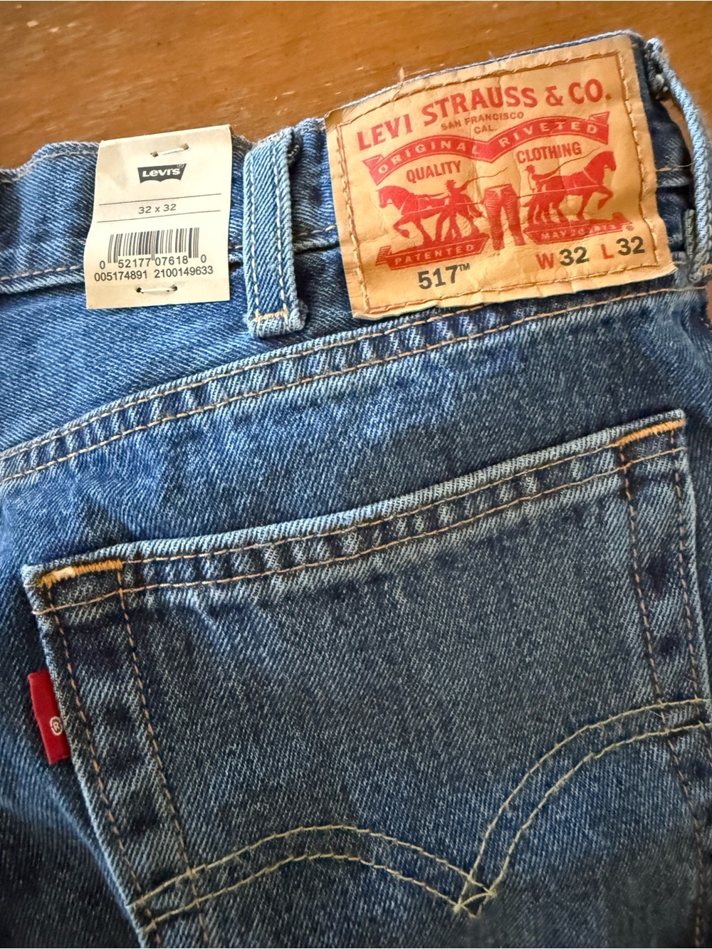 Levi's Men's Blue Bootcut 517 Denim Jeans